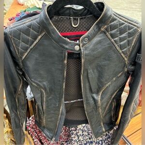 Black Bilt Leather Women's Motorcycle Jacket